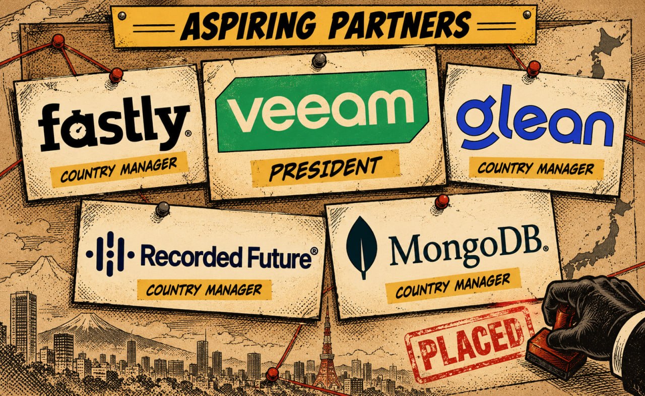 Aspiring Partners placements: President for Veeam and Country Managers for Fastly, Recorded Future, Glean, and MongoDB